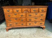 D R Dimes tiger maple double chest of drawers