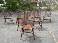 English elm Windsor chairs set of 8