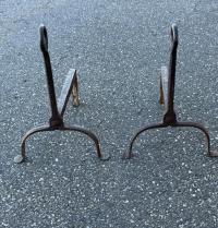 Early American andirons c1790