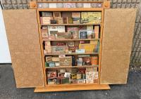 Arthur Burke advertising collage dispay