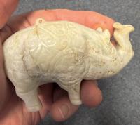 19thc Chinese jade elephant