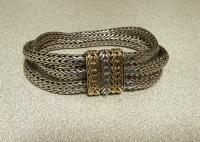 John Hardy silver and gold bracelet