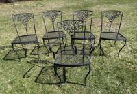 Vintage Woodard wrought iron patio chairs