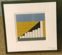 Modern art George Giusti colored lithograph