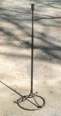 Wrought Iron tall candlestick
