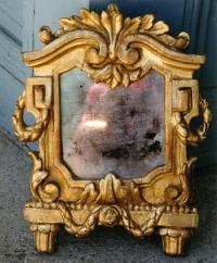 Antique 18th century Italian gold leafed mirror