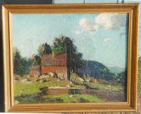 Old Lyme artist George Bruestle painting