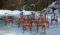 Antique French provincial dining chairs