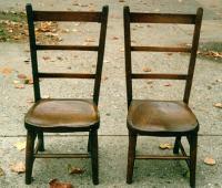 Pair of 19th Century English childrens chairs