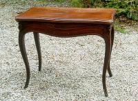 Antique Louis XV Style French Mahogany Game Table