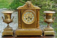 Antique Second Empire French bronze clock