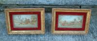 Pair of early Italian minature paintings of children