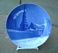 Bing and Grondahl Porcelain Christmas Plate dated 1906