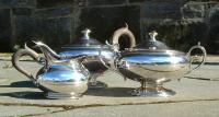 Christofle silver plated 3 piece tea service