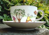 Staffordshire English Breakfast Golfer cup and saucer