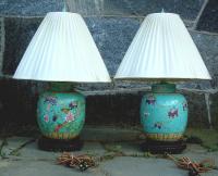 Pair of Chinese Export Lamps