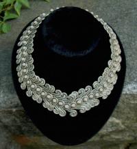 Antique Mexican Sterling Silver Necklace by Castillos