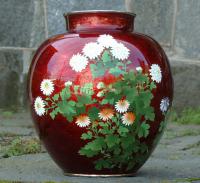 Vintage Japanese meiji Cloisonne Ando Jubei Vase