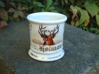 Antique porcelain Elks club barber shop shaving mug