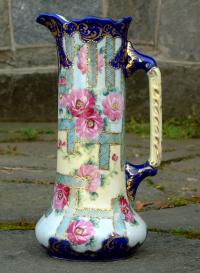 Vintage Hand Painted Nippon Porcelain Ewer