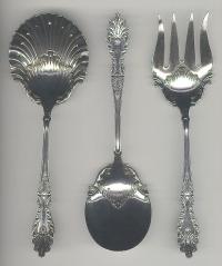 Antique silver plated salad set by Rogers and HamiltonMontgomery