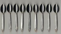 International sterling silver Empress pattern tea spoons