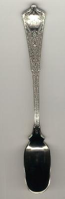 Tiffany sterling silver Persian cheese or jelly serving spoon 1878