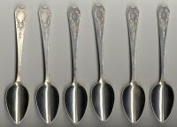 Whiting Madam Jumel sterling silver c1920 six spoons