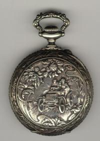 Rare Antique Silver Car Pocket Watch