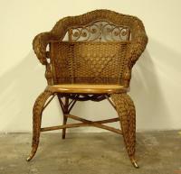 Antique Victorian Wicker Chair