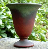 Vintage Clewell ware bronze Verdigris patina vase