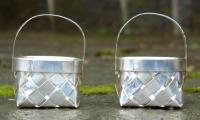 Cartier Sterling Silver Pair of Baskets