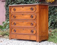 Antique Victorian Chestnut 4 drawer Chest with secret drawer