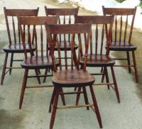 Antique set thumb back Windsor chairs