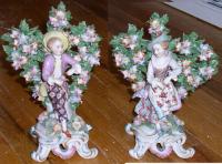 Antique German porcelain figurines