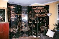 Vintage Coromandel Chinese Lacquer screen 8 panel