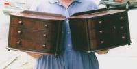 Pair of Antique English mahogany dresser boxes