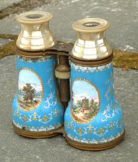 Antique Pair of French opera glasses with inlay