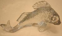 French Baccarat Koi fish glass sculpture