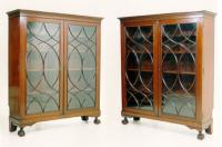 Ernest Hagen Pair NY bookcases in mahogany