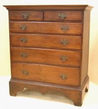 Early country Pine chest on frame c1720 to 1750
