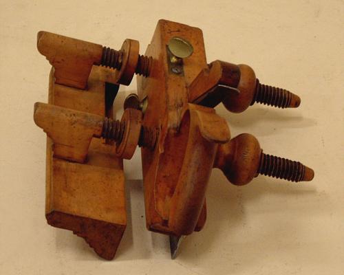 Antique Rodes Rare Boxwood Carpenters plow plane c1855 Antique Rodes Rare Boxwood Carpenters plow plane c1855