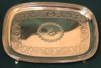 Edinburgh George Fenwick tea tray in sterling silver