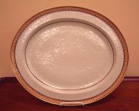 Chinese export orange peel platter c1820 to1830