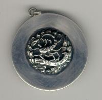 Guilermo Peruzzi Scorpio sterling silver brooch