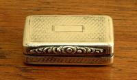 Small Joseph Wilmore Antique Sterling Silver Vinaigrette Box c1810