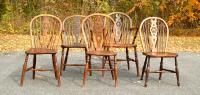 Longridge Wheel Back English Windsor Bow Back Chairs c1820