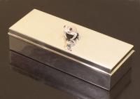 Tiffany Sterling Silver card box with frog c1960