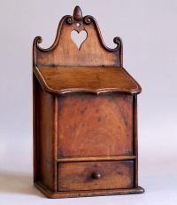 Antique French Walnut Spice Box c1800