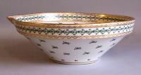 Antique French Porcelain 24 karat gold hand painted basin dish